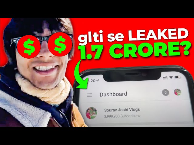 Sourav Joshi Vlogs Earning Revealed -1.7 CRORE?