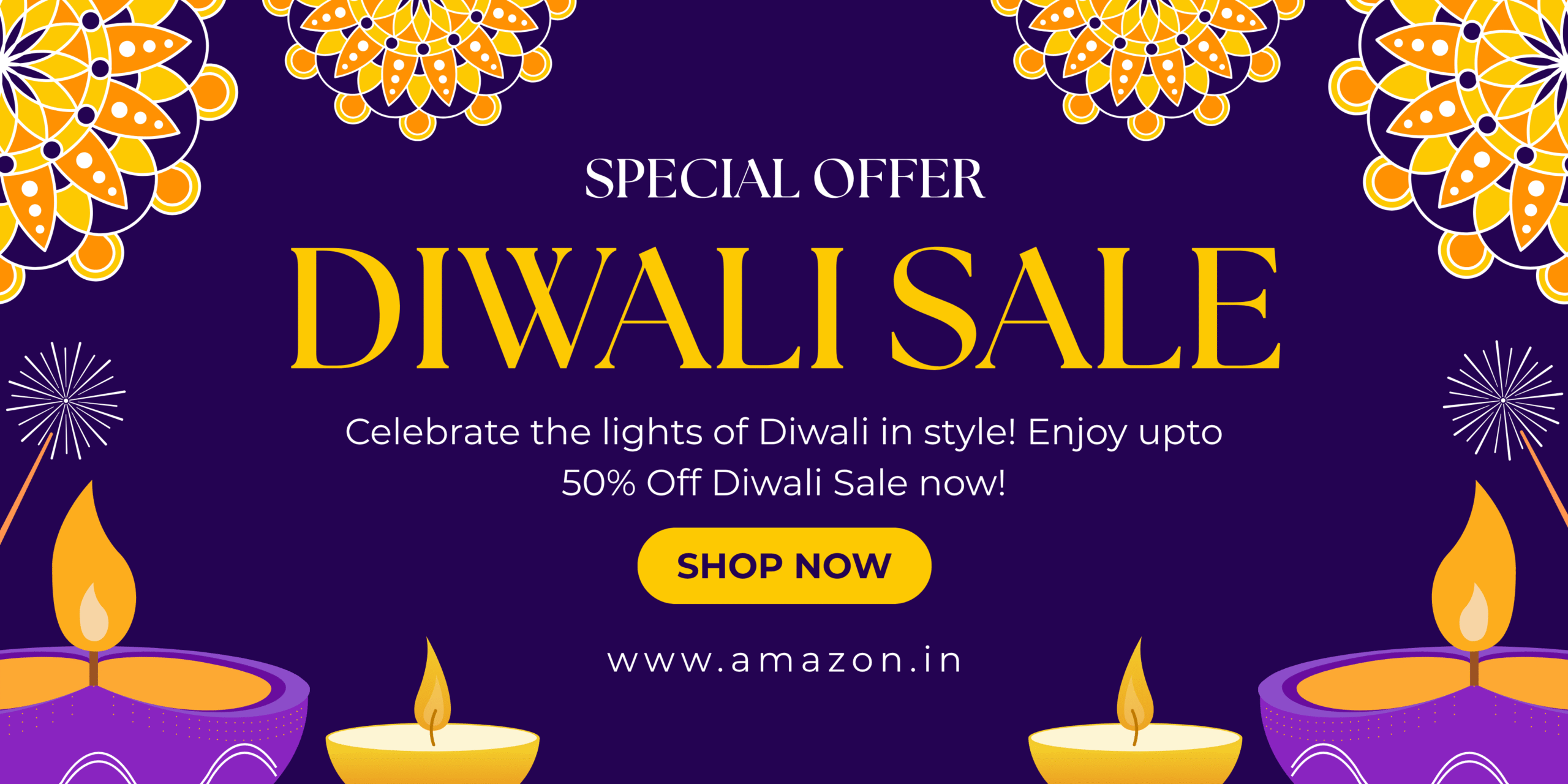 Happy Diwali 2025 Banner