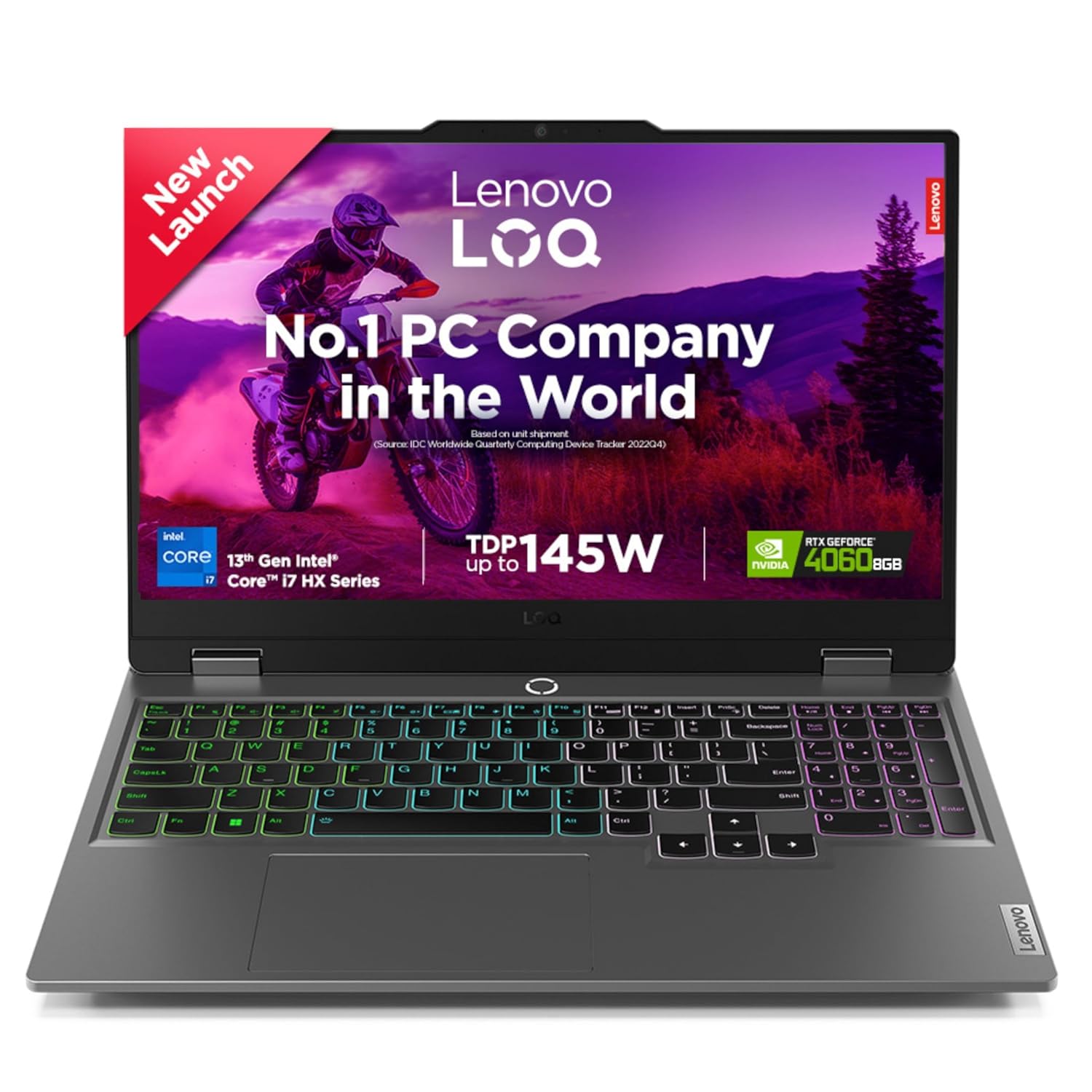 Lenovo LOQ Intel Core i7-13650HX| NVIDIA RTX 4060 8GB (24GB RAM/512GB SSD/144Hz Refresh Rate/15.6&; (39.6cm)/Windows 11/Office Home 2024/3 Mon. Game Pass/Grey/2.4Kg), 83DV018LIN AI Gaming Laptop