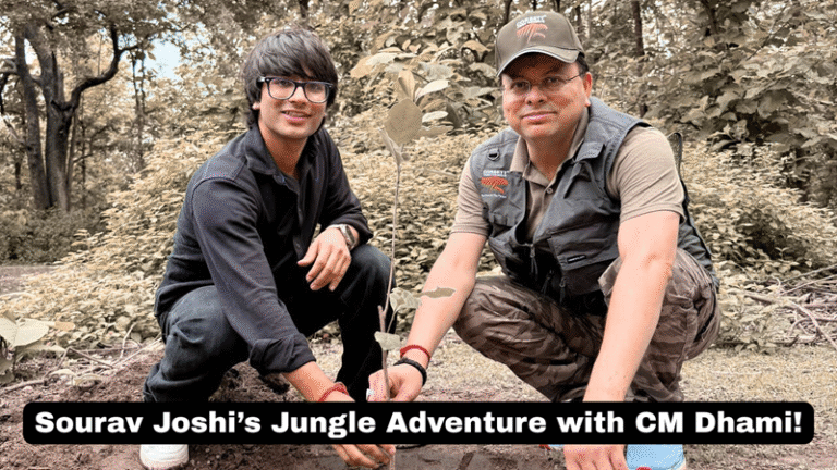 Sourav Joshi Joins CM Dhami at Corbett: 1000 Trees, A Tiger & A Powerful Message