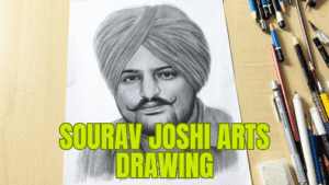 Sidhu Moose Wala Drawing by Sourav Joshi Arts