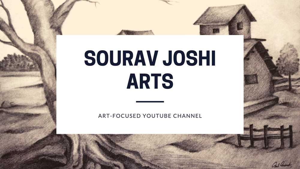 Sketch arts of a beautiful village