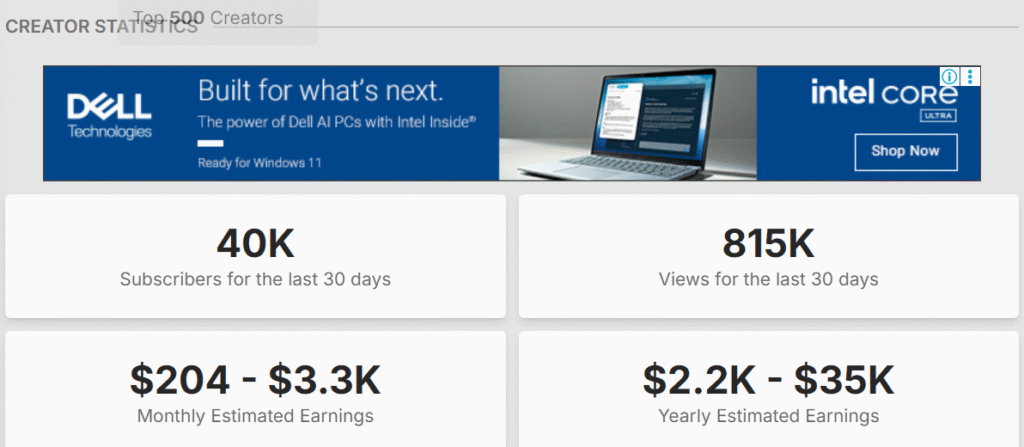 sourav joshi arts channel income stats