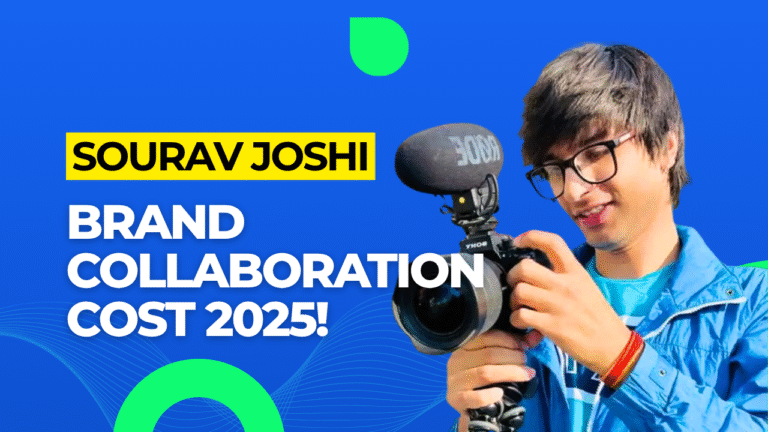 How Much Does Sourav Joshi Charge for a Promotion or Brand Collaboration? | 2025 Updated