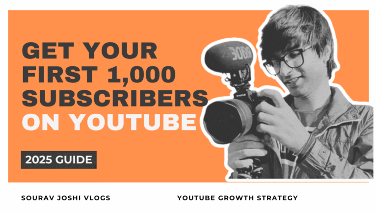 How to Get Your First 1,000 Subscribers on YouTube in 2025 (Proven Indian Strategy)