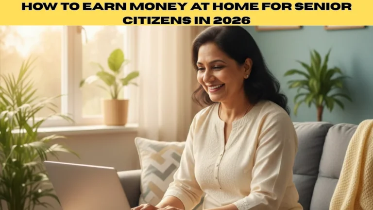 How to Earn Money at Home for Senior Citizens in India 2026?