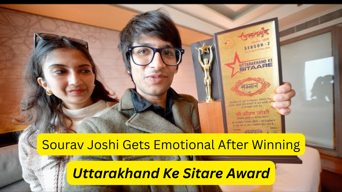 Sourav Joshi Gets Emotional After Winning ‘Uttarakhand Ke Sitare Award’