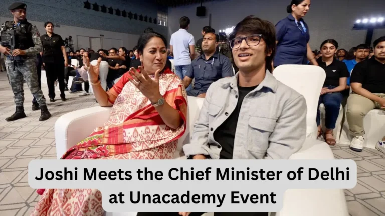 Delhi K CM Se Mil Gaye 😍 – Sourav Joshi Meets the Chief Minister of Delhi at Unacademy Event